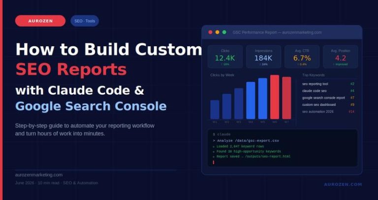How to Build Custom SEO Reports with Claude Code and Google Search Console