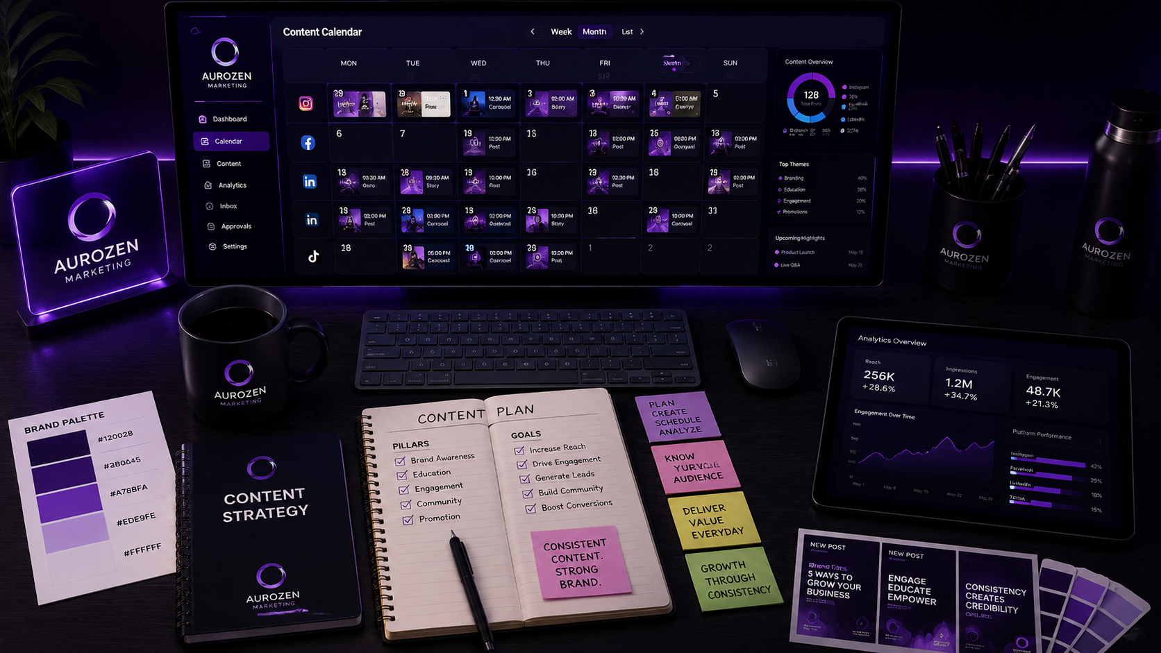 Social Media Content Planning Board